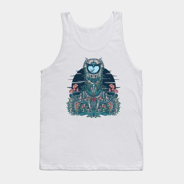 Robots vs Nature Tank Top by Wahyuwm48